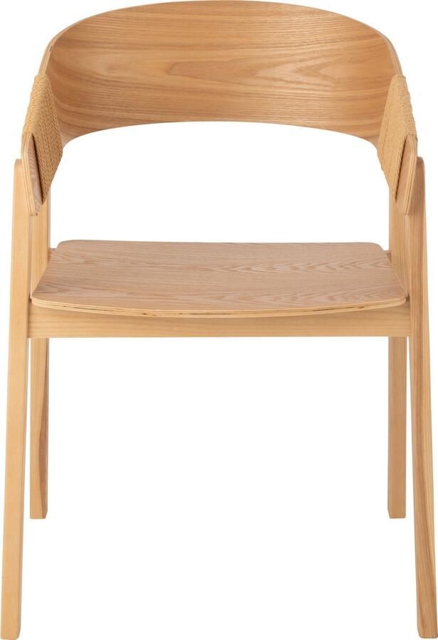 J-Line stoel Naga essenhout touw naturel