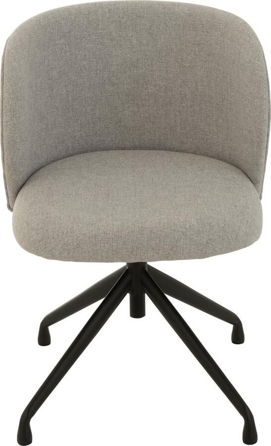 J-Line Stoel Turn Up Down Linnen Grijs