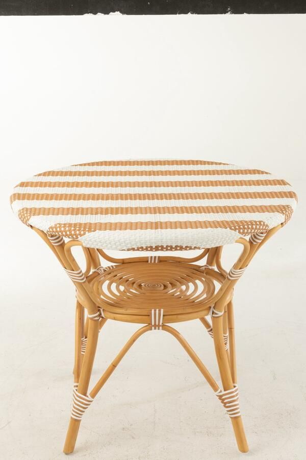 J-Line Tafel Live Rattan Kunststof Naturel Wit