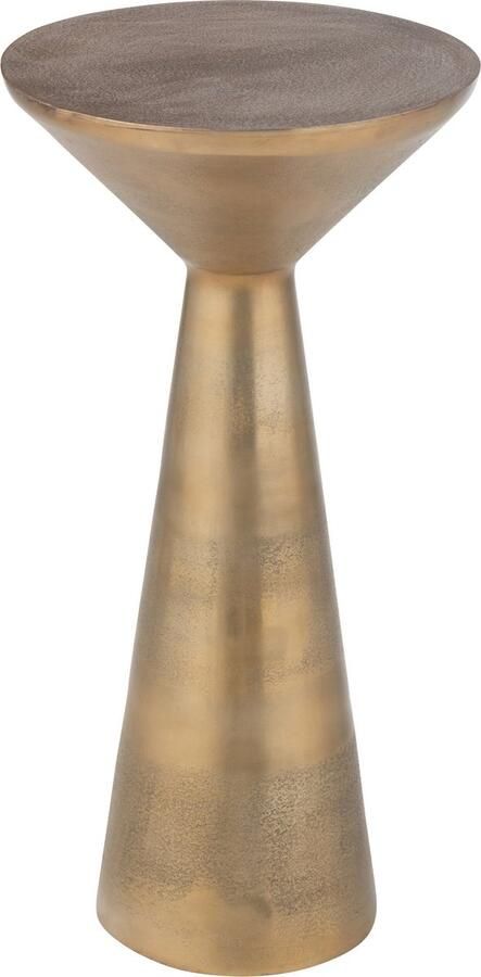 J-Line Tafel Tri Aluminium Goud 33x33x64cm