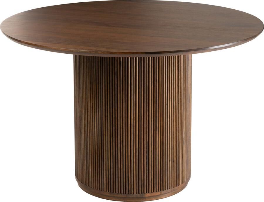 J-Line Tafel Vincent Mangohout Bruin Large 120x120x76cm