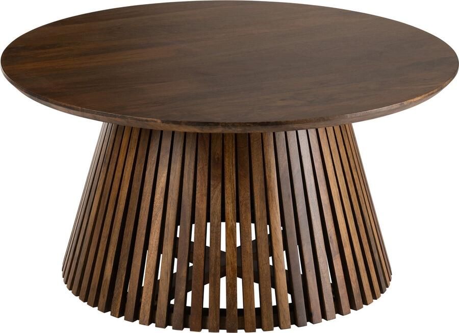 J-Line Tafel Vincent Mangohout Bruin Medium 80x80x39.5cm