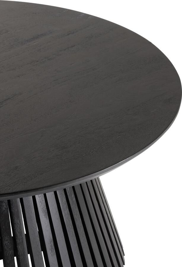 J-Line tafel Vincent mangohout zwart medium - Foto 2