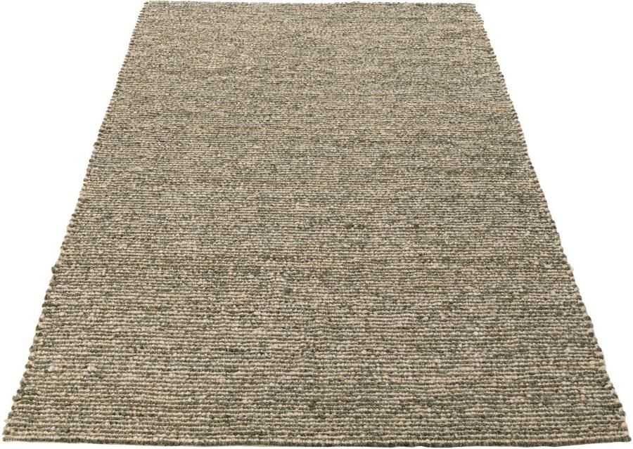 J-Line tapijt Geweven polyester ecru olijfgroen