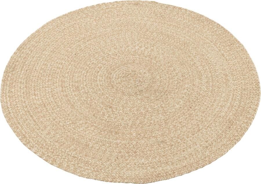 J-Line Tapijt Miami Outdoor Polyester Naturel Wit Small Vloerkleed 1118 x 118 cm