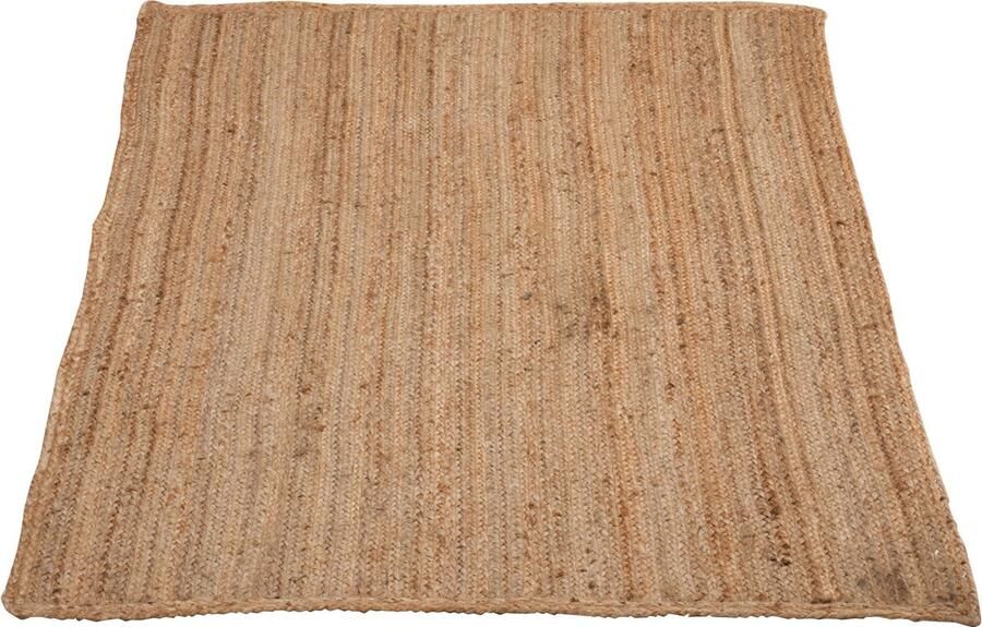 J-Line Tapijt Rechthoek Jute Naturel 180x120x1cm