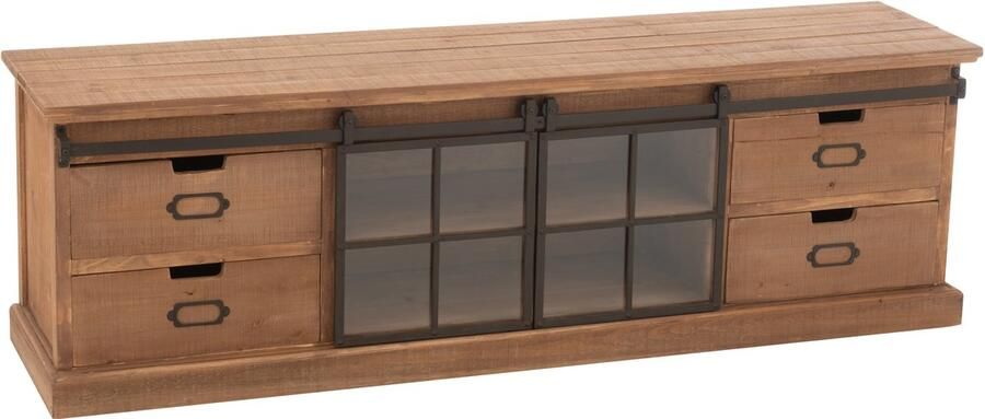 J-Line tv kast Mia dennenhout naturel