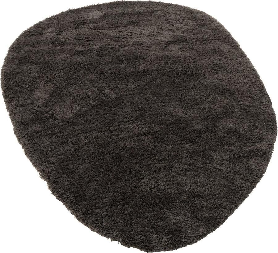 J-Line vloerkleed Donzig polyester donkergrijs