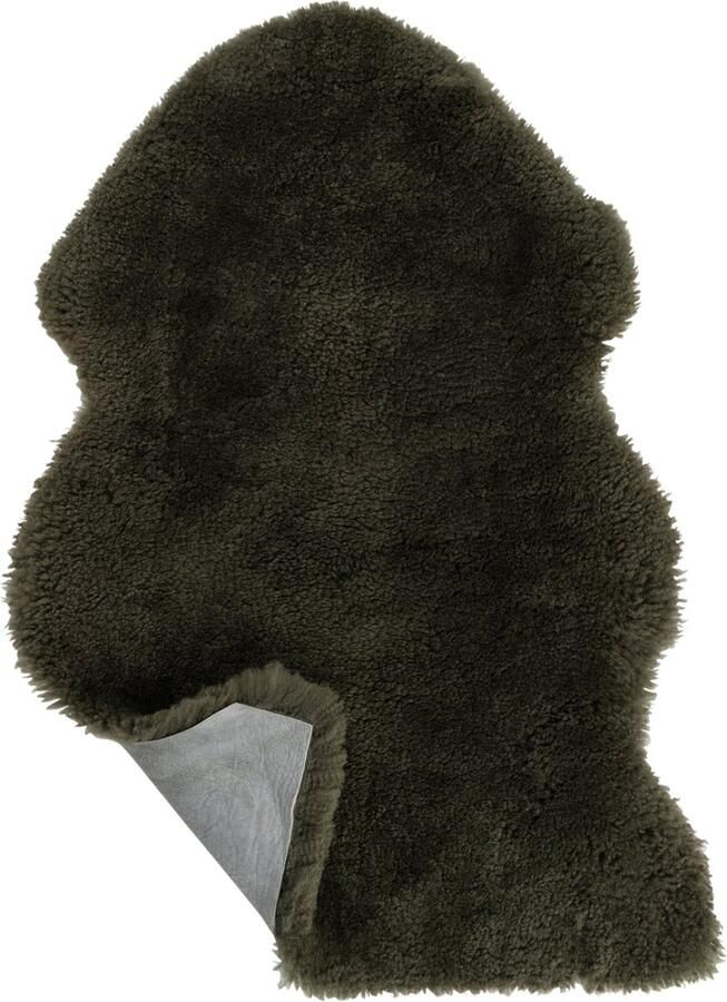 J-Line Vloermat Schapenvel Groen