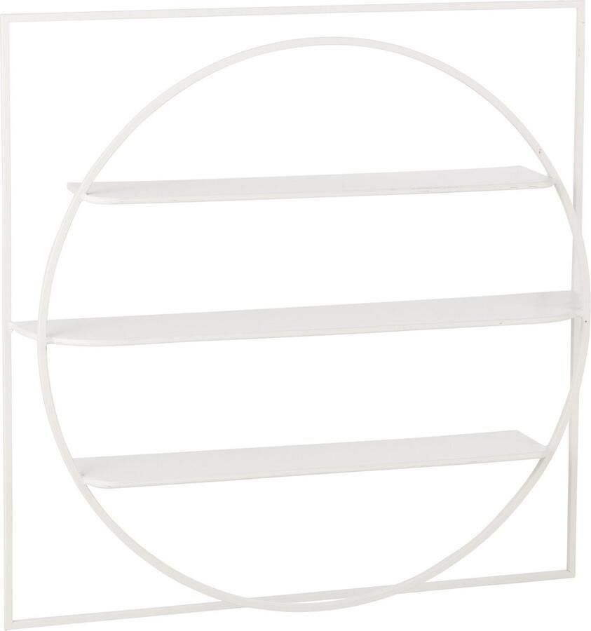 J-Line wanddecoratie News metaal wit