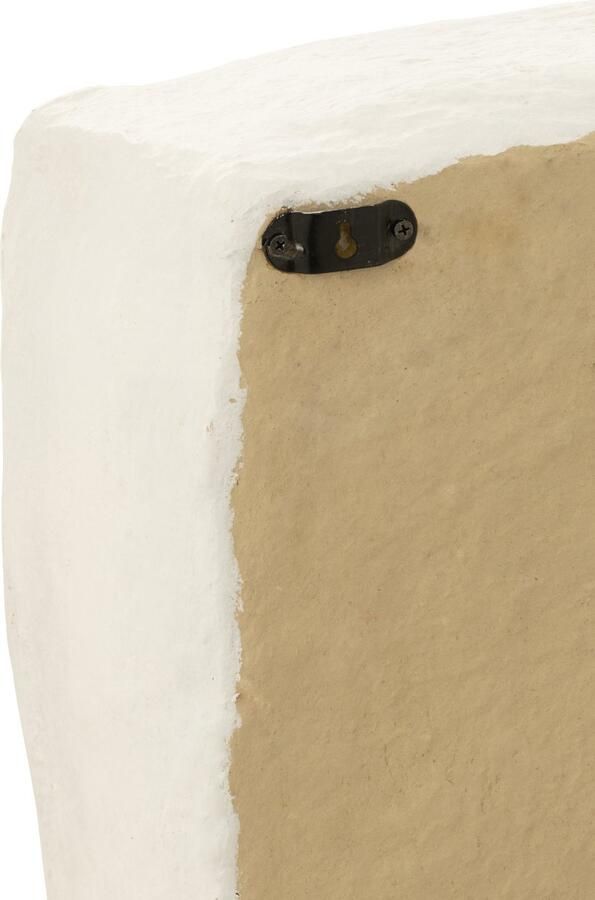 J-Line wandrek Flint papier maché wit large