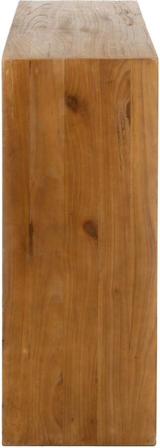 J-Line wandrek Kubus 4p hout bruin