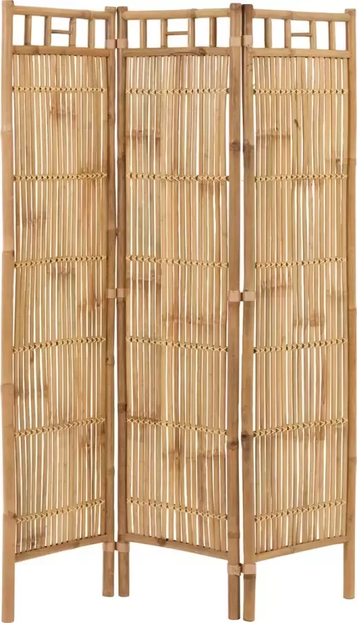 J-Line Jline-by-Jolipa J-Line Bamboe KAMERSCHERM 3 DELIG Bamboe Naturel 120x160 Jline-by-Jolipa