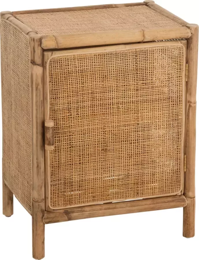 J-Line KAST OZARA 1DEUR ROTAN NATUREL (50x39x66cm)