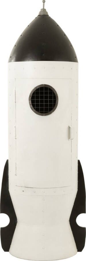 J-Line Kast Racket Metaal Wit Grijs