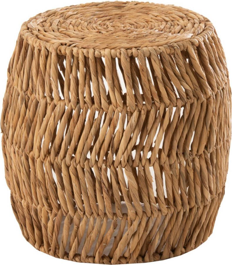 J-Line Krukje Maurice Rond Waterhyacint Naturel 40x40x41cm