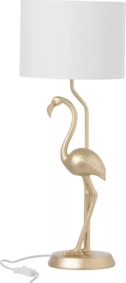 J-Line Lamp Flamingo Polyresin Goud