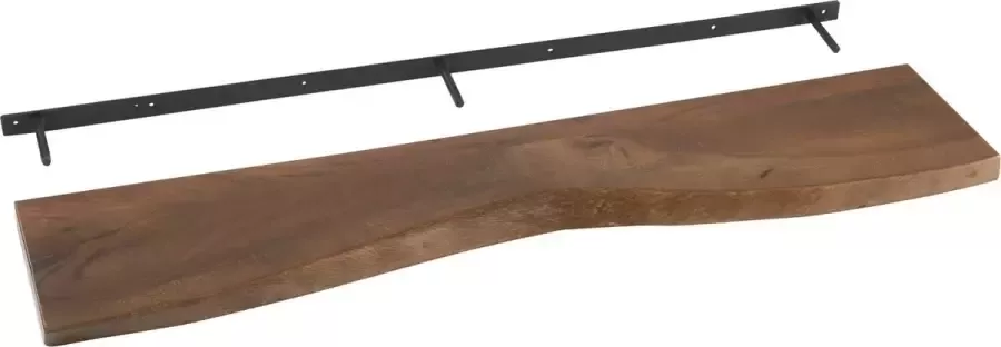 J-Line wanddecoratie Gerard Acacia hout bruin large - Foto 2