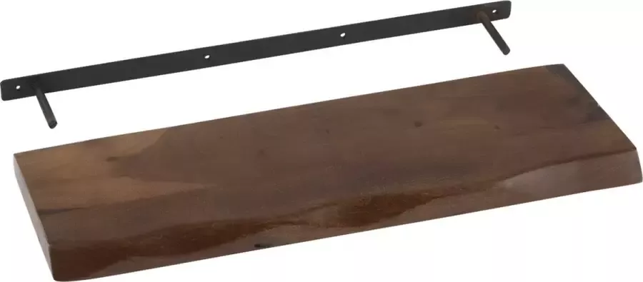 J-Line wanddecoratie Gerard Acacia hout bruin small - Foto 2