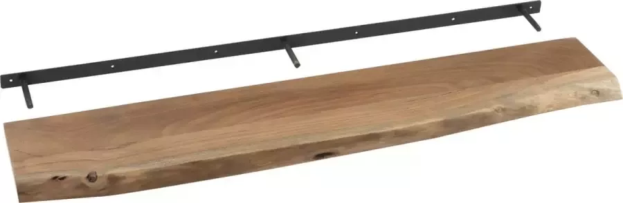 J-Line wanddecoratie Gerard Acacia hout naturel large - Foto 2