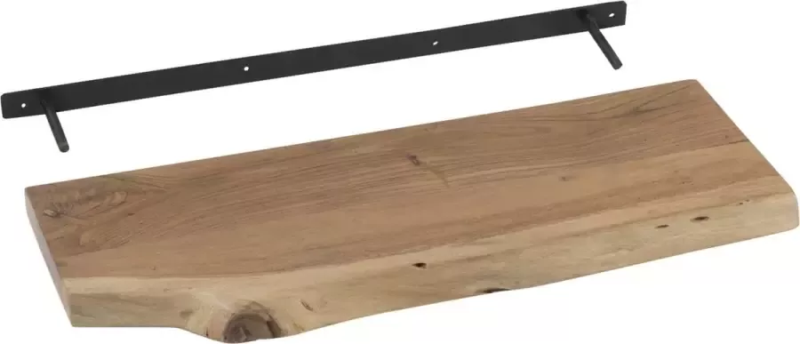 J-Line wanddecoratie Gerard Acacia hout naturel small - Foto 2