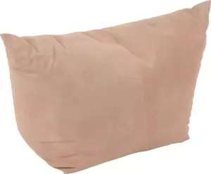 J-Line Poef Melissa Vierkant Leer Roze