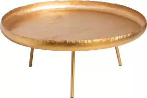 J-Line Salontafel Rond Metaal Goud 84 x 84 x 38.5 cm