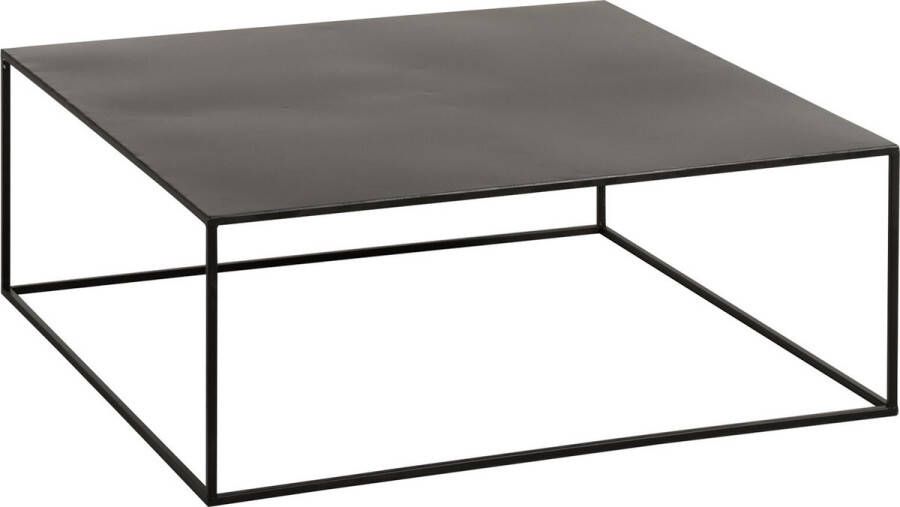 J-Line Salontafel Vierkant Metaal Zwart 80.00 x 80.00 x 30.00 cm