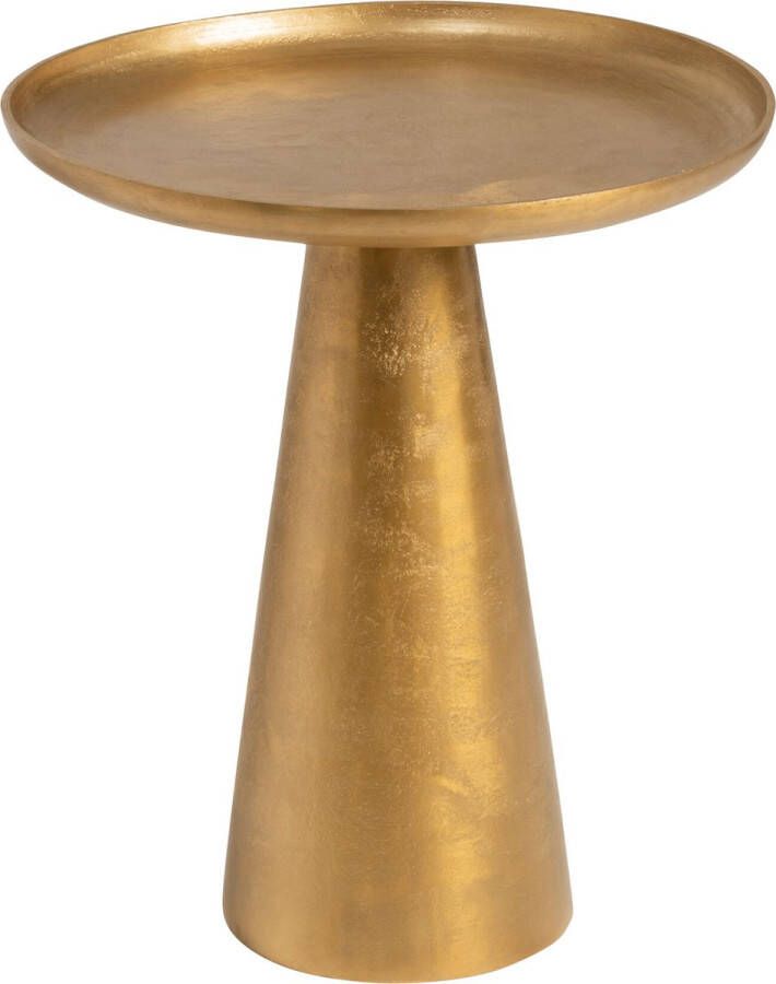 J-Line schaal op voet metaal goud large woonaccessoires