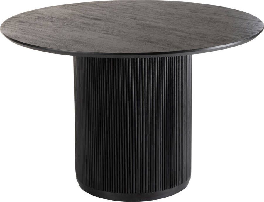J-Line tafel Vincent mangohout zwart large