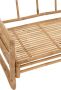 J-Line Rotan zetel 2 pers bamboe & textiel naturel woonaccessoires - Thumbnail 2