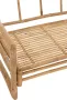J-Line Rotan zetel 2 pers bamboe & textiel naturel woonaccessoires - Thumbnail 1