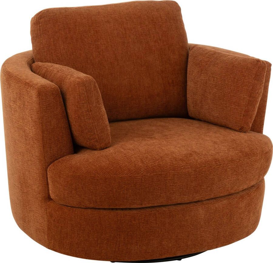 J-Line zetel Swiv populierenhout schuim roest