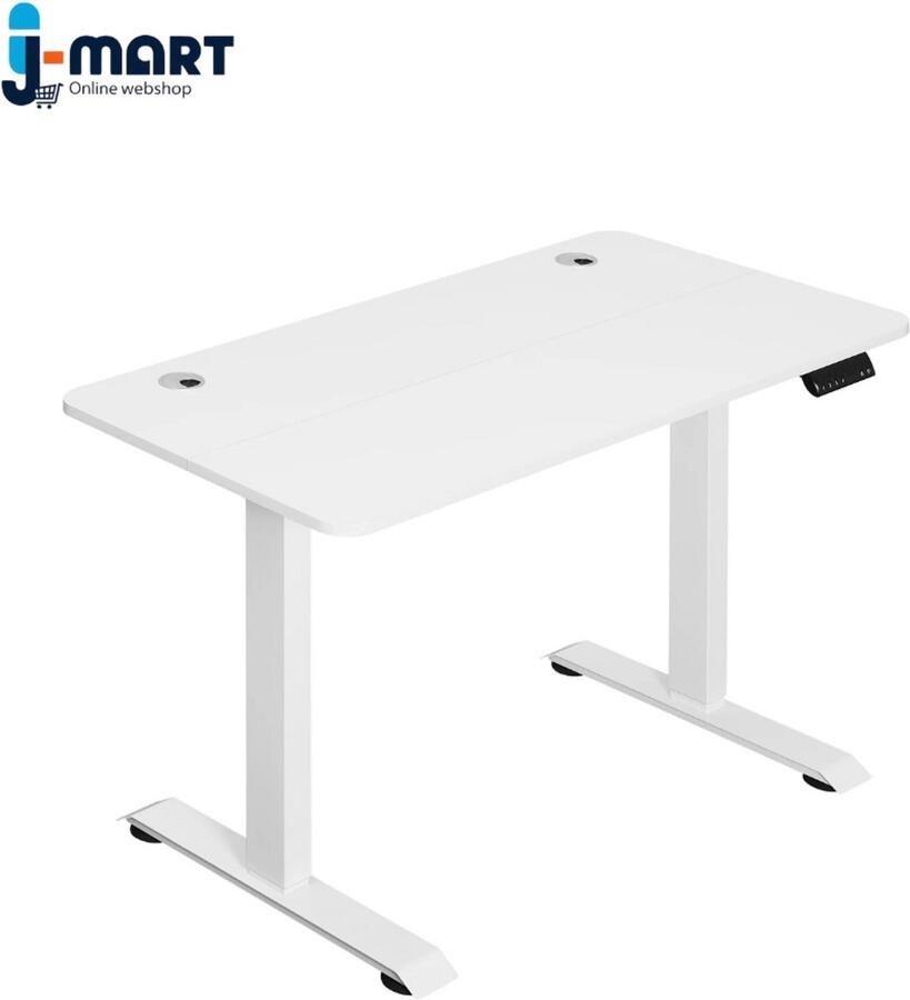 J-mart Verstelbaar Bureau Zit Sta Bureau Elektrisch Verstelbaar in Hoogte Ergonomische Werkplek 120 x 60 cm
