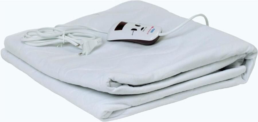 Jacer Individuele Elektrische Bedverwarmer Afmeting 150 x 80 cm 4 Temperatuurniveaus 100% Polyester Elektrische Dekenhoezen Hoogwaardige Matrassen