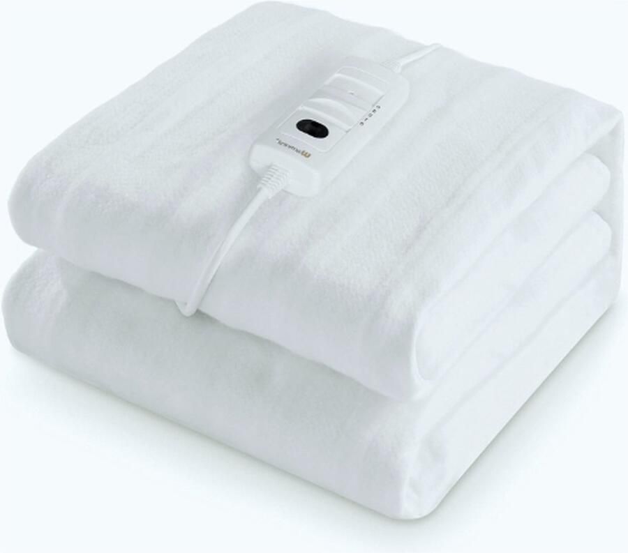 Jacer Warmteonderbed 150 X 80 Cm Met Automatische Uitschakeling 3 Temperatuurstanden Met Afneembare Controller Snelle Opwarming Oververhittingsbeveiliging Zachte Stof Eenvoudige Bevestiging Op Matras