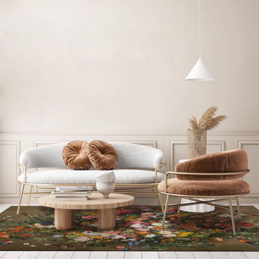 Jackie And The Fish Dutch Uncle Parchment Vloerkleed 170x240 Rechthoek Laagpolig Tapijt Modern Meerkleurig