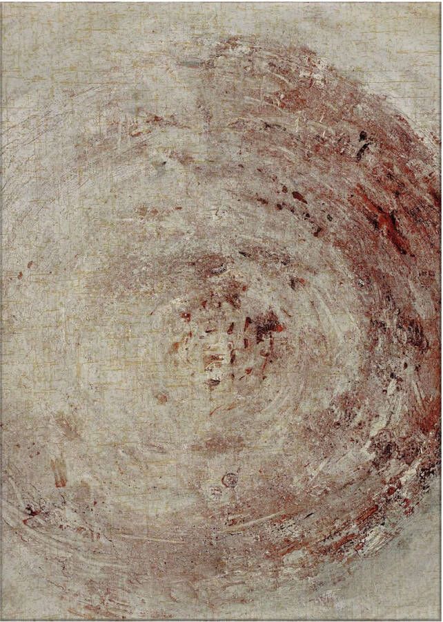 Jackie And The Fish Nautilus Jurassic Red Vloerkleed 140x200 Rechthoek Laagpolig Tapijt Modern Beige Grijs Rood - Foto 2