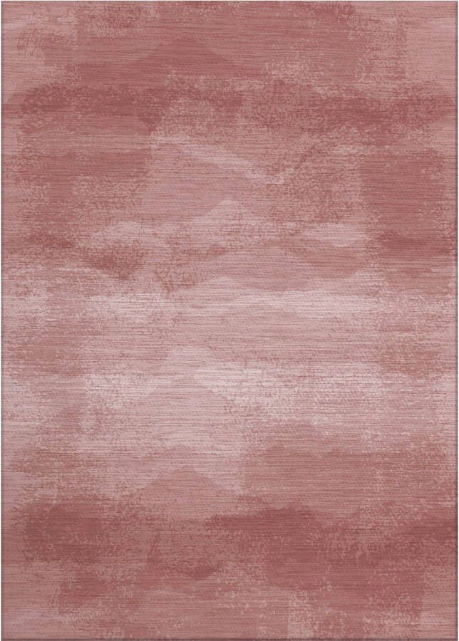 Jackie And The Fish Waves Coxyde Dust Vloerkleed 170x240 Rechthoek Laagpolig Tapijt Modern Roze Wit