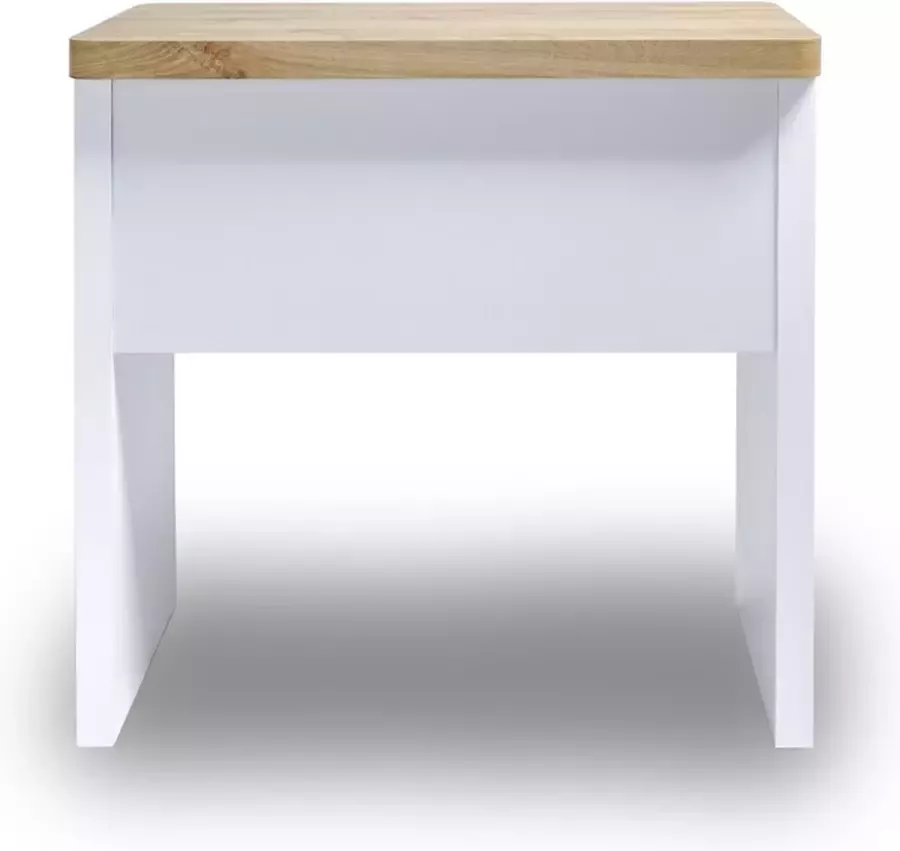 Jahnke Moebel CU-Libre 80 Bureautafel Wit Eiken - Foto 1