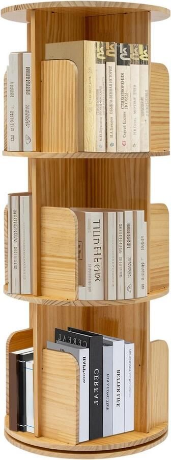 Jake Boss Life Tools Draaibare Boekenkast 3 lagen Boekenrek 98 X 45 X45 Woonkamer 0 Slaapkamer Leuk voor Kinderboeken - Foto 2