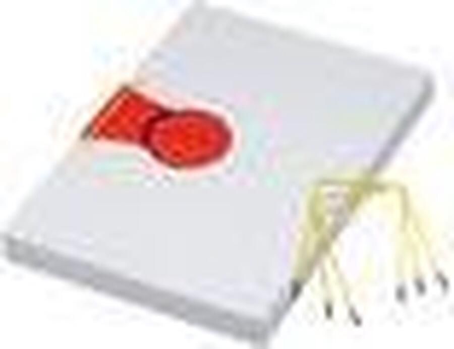 Jalema Archiefbinder Clip Pli-fix geel 10 stuks