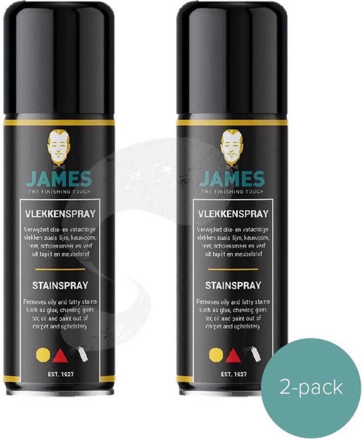 James B.V. James vlekkenspray 2 pack verwijdert vet olie verf en lijmresten op tapijt karpet en meubelstof - Foto 2