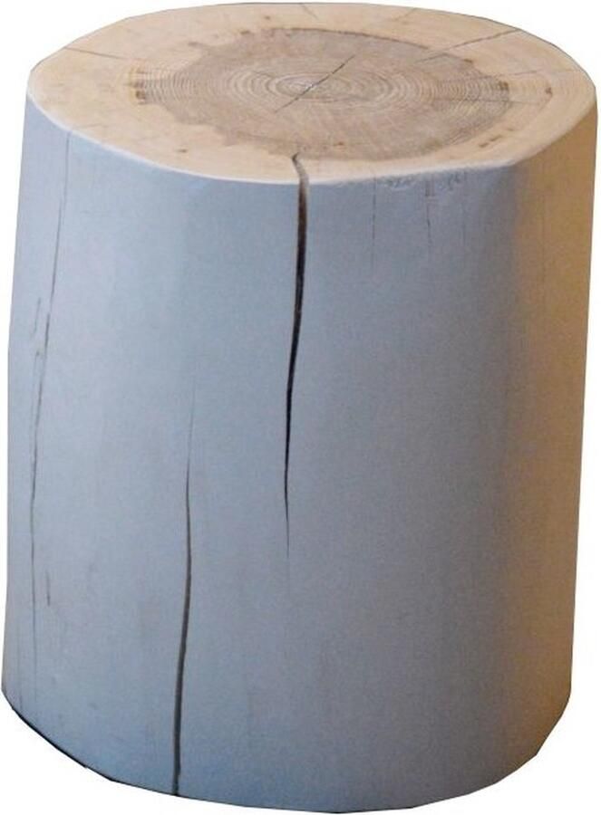 OTTO Hocker BLOCK rond gemaakt van massief eiken of essen in 2 hoogtes