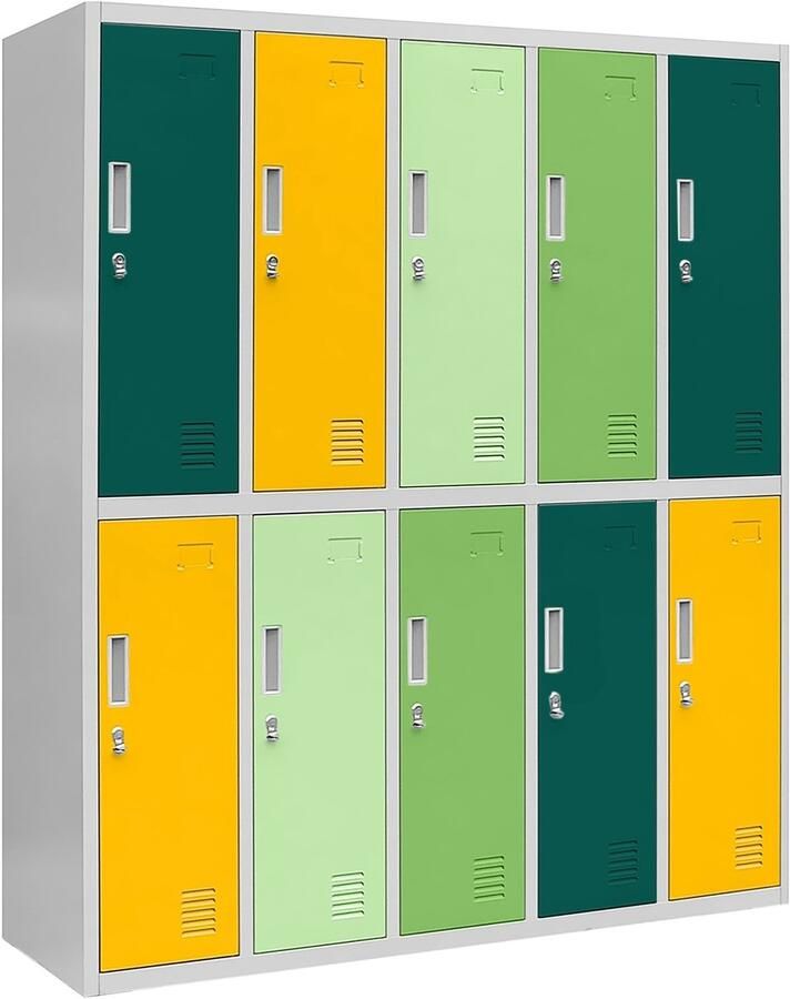 JAN NOWAK Metalen Kledingkast BARTUŚ Schoolkast Multikleur