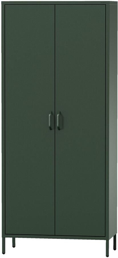 JAN NOWAK Metalen kledingkast glanzend Modern voor het opbergen van kleding Flessengroen