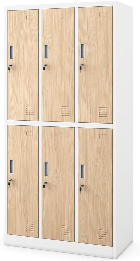 JAN NOWAK Metalen Kledingkast IGOR Eco Design Wit Eiken Sonoma