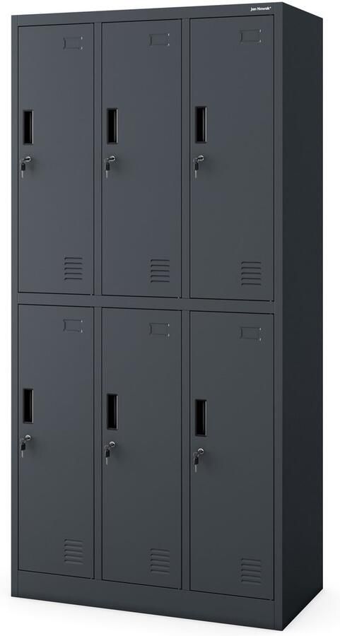 JAN NOWAK Metalen Kledingkast IGOR Schoolkast Antraciet