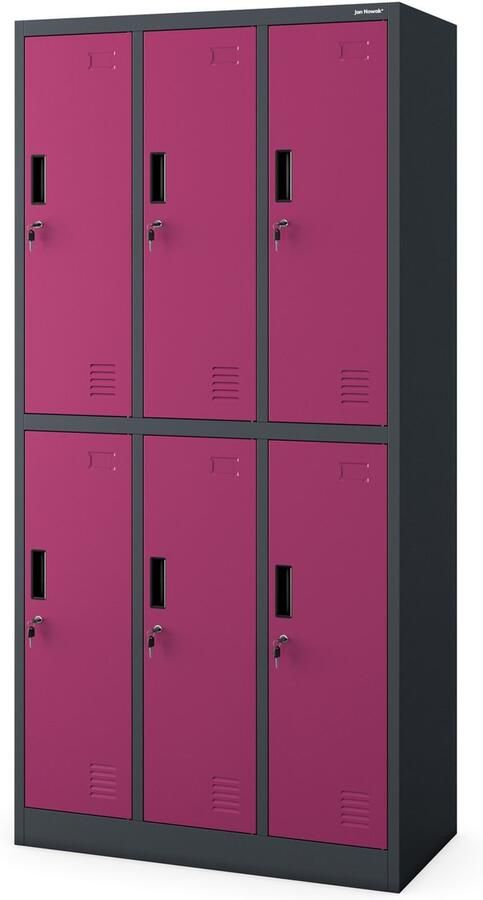 JAN NOWAK Metalen Kledingkast IGOR Schoolkast Fuchsia