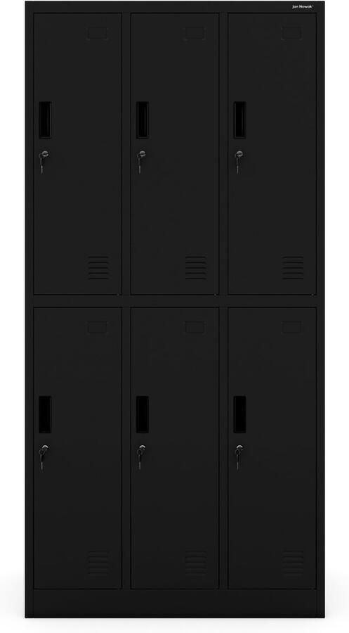 JAN NOWAK Metalen Kledingkast IGOR Schoolkast Zwart